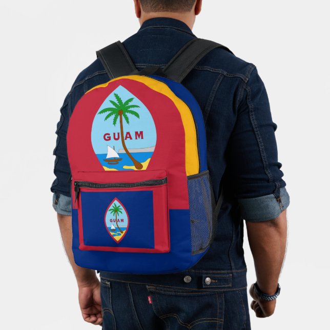 Mochila de la bandera de Guyana, Estados Unidos, B (Insitu (Modelo))
