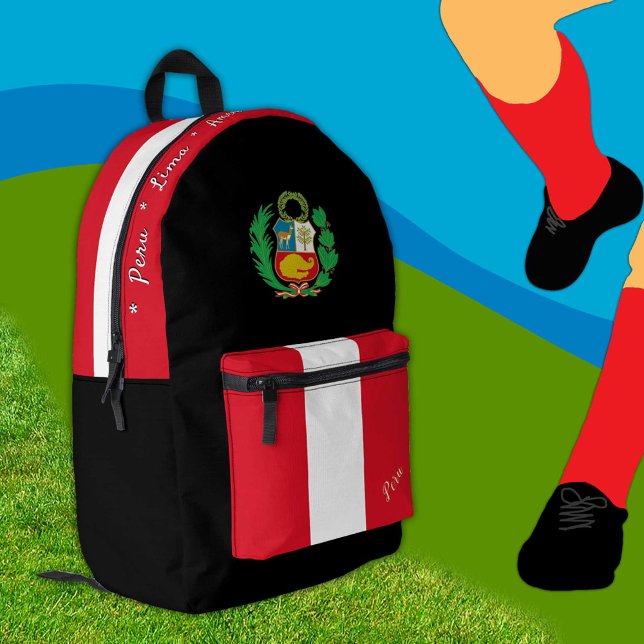 Mochila de la bandera peruana, Perú, negro patriot (Subido por el creador)