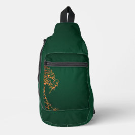 Mochila de la bolsa de hombro de honda verde del d