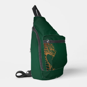 Mochila de la bolsa de hombro de honda verde del d