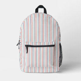 Mochila de la escuela blanca de banda vertical