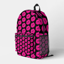 Mochila de los labios de beso