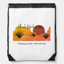 Mochila de meditación bajo la luna del desierto re