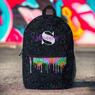 Mochila de nombre personalizado de goteo de Purpur