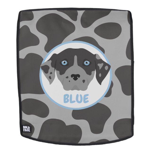 Mochila de perro blanco gris (Cara extraíble)