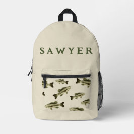 Mochila de pescado personalizada