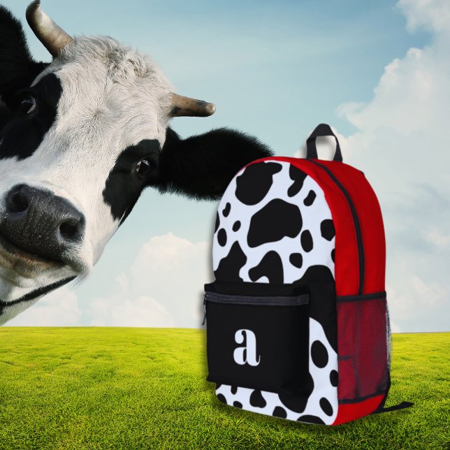 Mochila de Piel de vaca de monograma negrita (Subido por el creador)