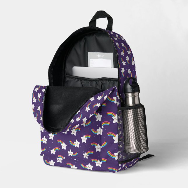 Mochila de Rainbow Stars #3 (Esquina trasera derecha (abierta))