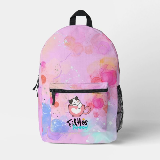 Mochila de recorte de impresión de patrones (Anverso)