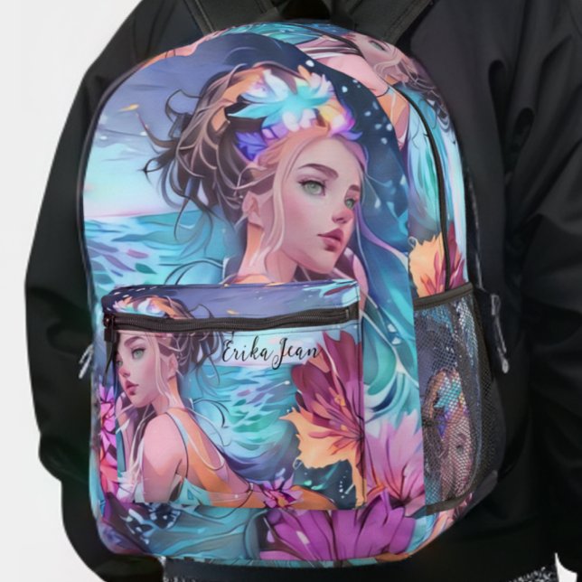 Mochila de sirena de color azul oceánico (Subido por el creador)