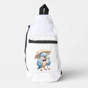 Mochila de sling para papá pájaro regalo familiar