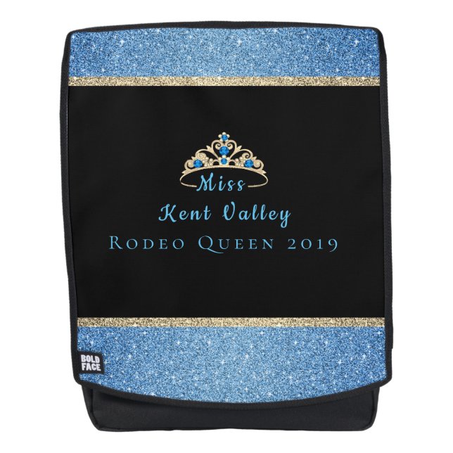Mochila de Srta. Rodeo Crown Custom Name (Anverso)