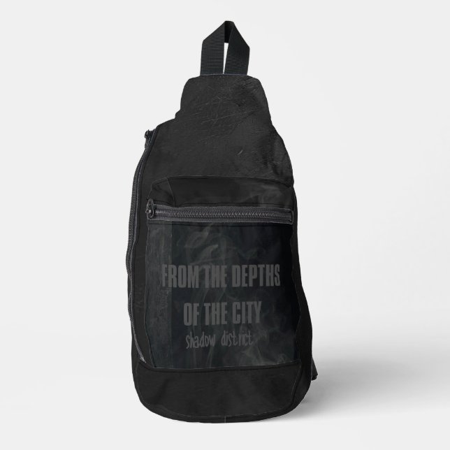 Mochila de Streetwear Subterráneo Negra Bolsa Oscu (Anverso)