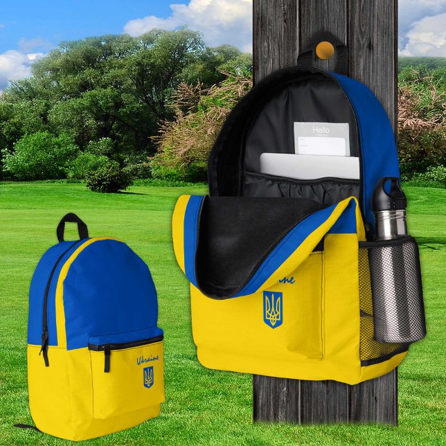 Mochila de Ucrania, Tryzub y bolsa de bandera de U (Subido por el creador)