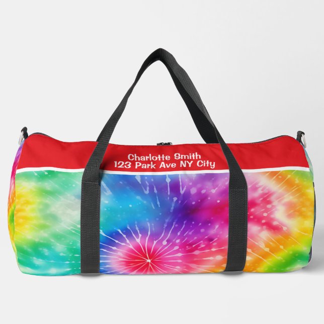 Mochila de viaje con Tie Dye Vivid Starburst (Anverso)