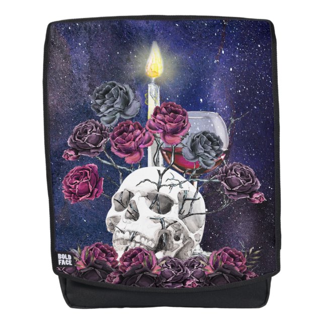 Mochila de vino y Rosas (Anverso)