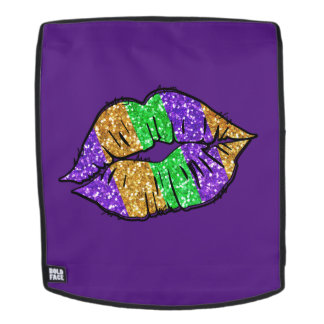 Mochila del beso de Mardi Gras #2 cara