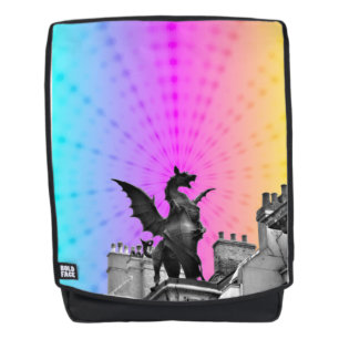 Mochila del dragón del arco iris