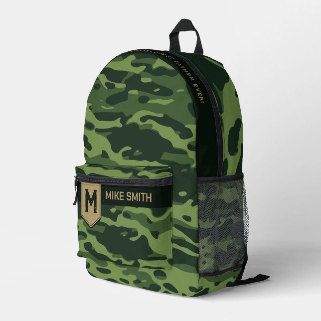 Mochila del patrón de camuflaje para hombre/padre (Esquina derecha trasera )