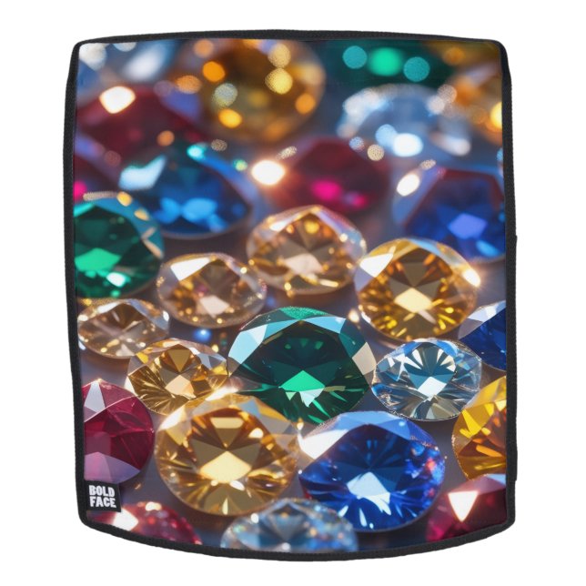 Mochila Diamantes de muchos colores (Cara extraíble)