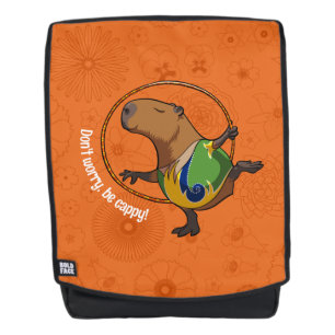 Mochila Dibujo divertido de carpincho, no te preocupes, sé