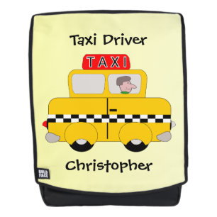 Mochila Diseño amarillo personalizado del taxi