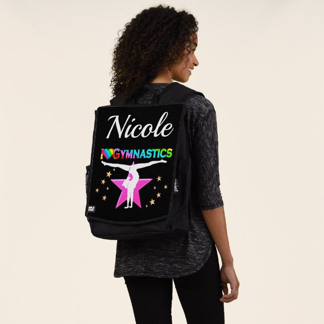MOCHILA DISEÑO DE GIMNASTICAS DE PERSONALIZADO ROSA Y ROSA (Puesto)