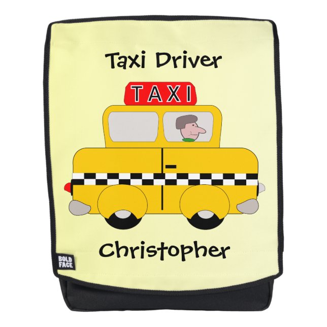 Mochila Diseño de taxis amarillos (Anverso)