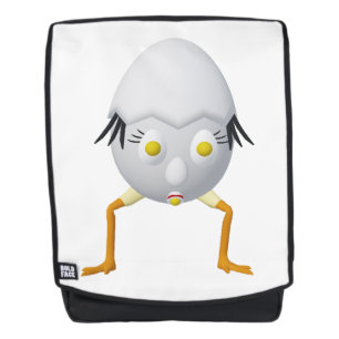 Mochila Diseño divertido del personaje de huevo RG y RA