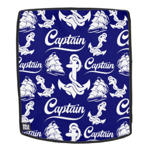 Mochila Diseño Náutico Ancla Barco de Vela Capitán