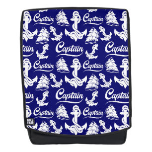 Mochila Diseño Náutico Ancla Barco de Vela Capitán