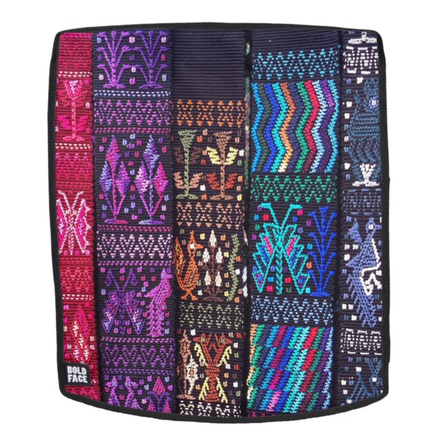 Mochila Diseños textiles de Guatemala (Cara extraíble)