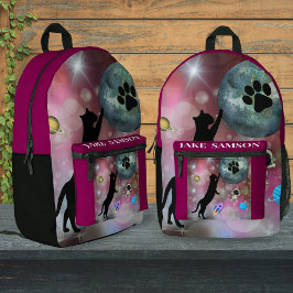 Mochila divertida del espacio galaxy personalizado