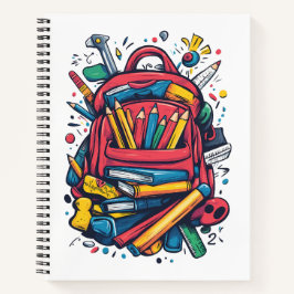 Mochila Divertida Útiles Escolares Cuaderno