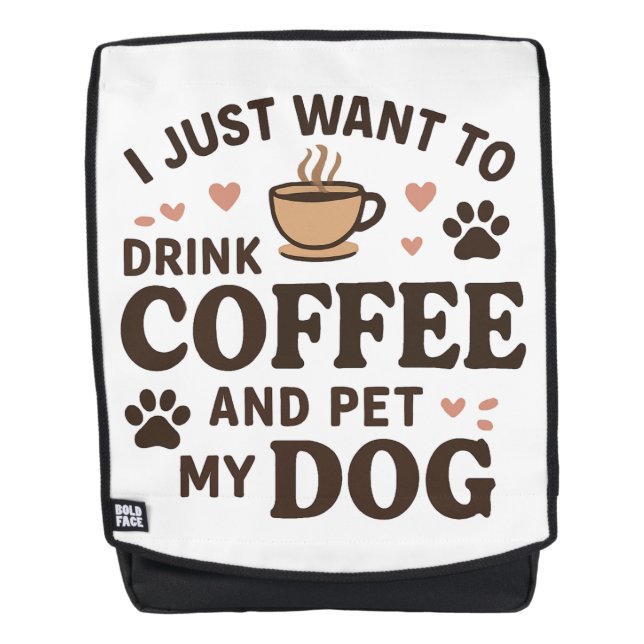 Mochila Divertido perro amante Perro madre perro papá (Anverso)