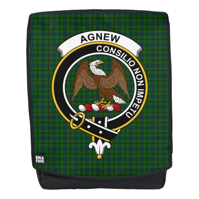 Mochila El nuevo clan húngaro Escudo Tartan Plaid (Anverso)