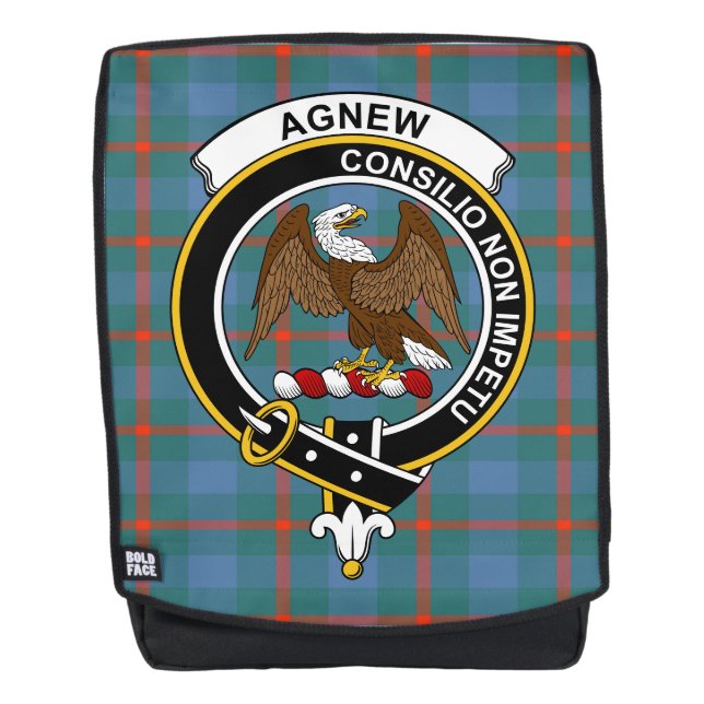 Mochila El nuevo Escudo del Clan Antiguo Tartán Pla (Anverso)