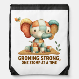Mochila Elefante de patchwork “Creciendo fuerte”  
