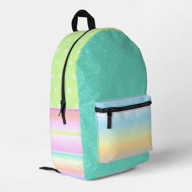 Mochila elegante multicolor (Esquina izquierda trasera)