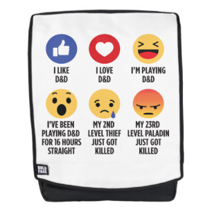 Mochila Emojis de D&D