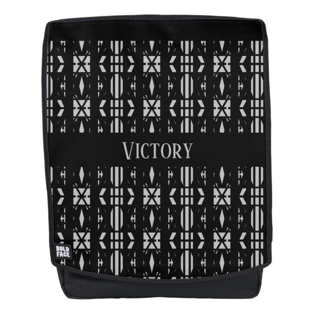 Mochila Empowerment Silver Grey & Black (Anverso)