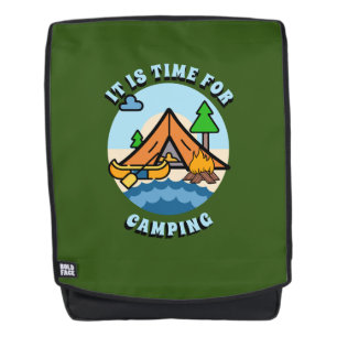 Mochila Es hora de camping personalizado