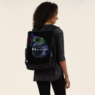 Mochila Escapada de arte fractal de eclipse solar