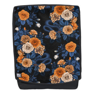 Mochila Escondido en los rosas, naranja y azul