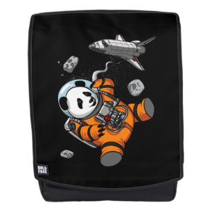 Mochila Espacio Panda Oso Astronauta Galaxia Animal Cósmi