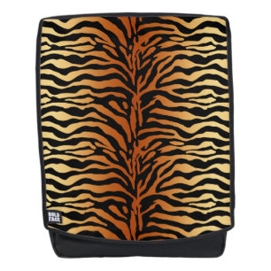 Mochila Estampado de rayas de tigre, ámbar, negro y marrón