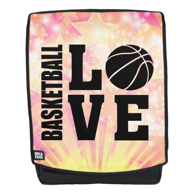 Mochila Estrellas de Baloncesto, Amor por el Baloncesto (Anverso)