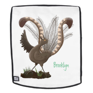 Mochila Excelente ilustracion de personalizado de lyrebird