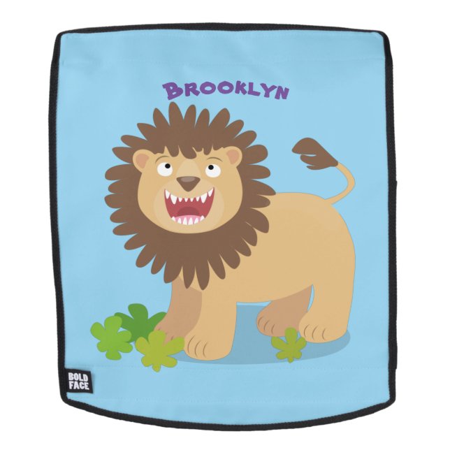 Mochila Feliz ilustracion personalizado ruidoso (Cara extraíble)