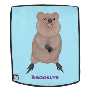 Mochila Feliz y lindo diseño de personalizados de quokka